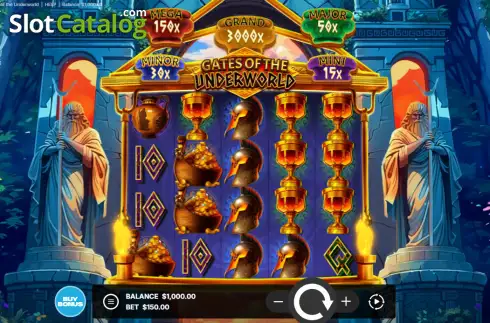 Скрин2. Gates of the Underworld слот