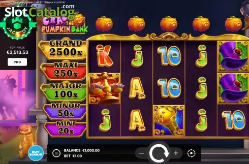 Скрин2. Crack the Pumpkin Bank слот