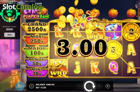 Скрин3. Crack the Pumpkin Bank слот