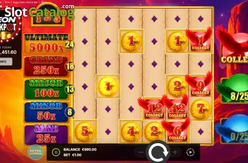 Скрин3. Eagle Gold: Hold & Win слот