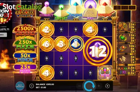 Скрин3. 5 Pyramids of Gold слот