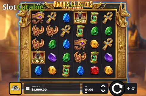 Скрин2. Anubis Clusters слот