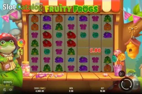Скрин3. Fruity Frogs слот