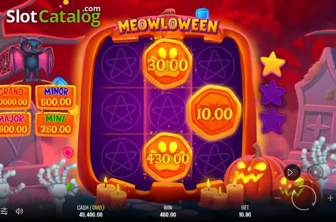 Скрин3. Meowloween слот