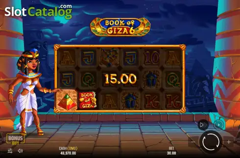Скрин3. Book of Giza 6 слот