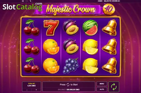 Скрин2. Majestic Crown 40 слот