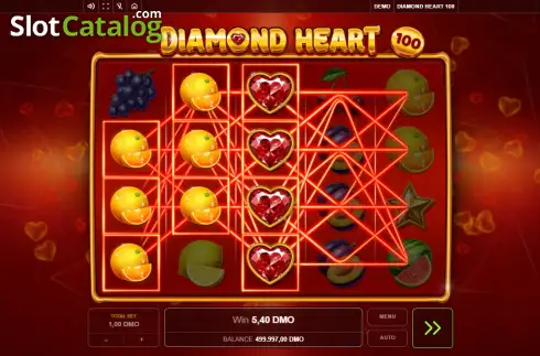 Скрин3. Diamond Heart 100 слот