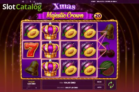 Скрин3. Majestic Crown 20 Xmas слот