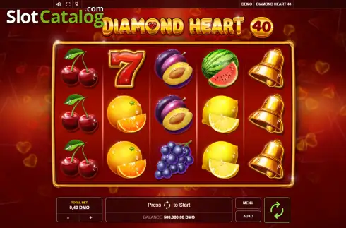 Скрин2. Diamond Heart 40 слот