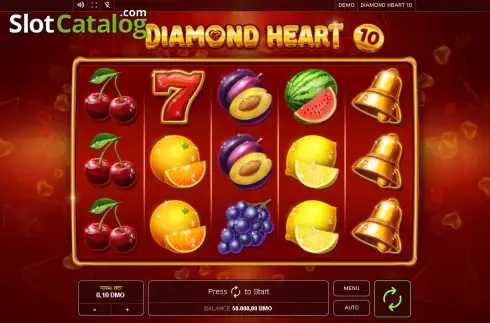 Скрин2. Diamond Heart 10 слот