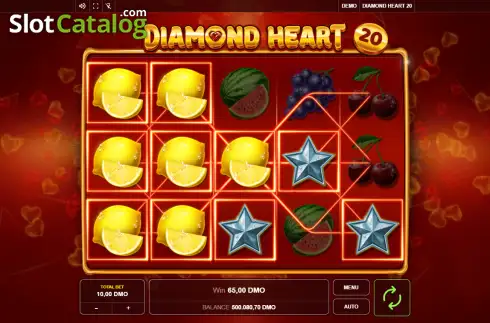 Скрин3. Diamond Heart 20 слот