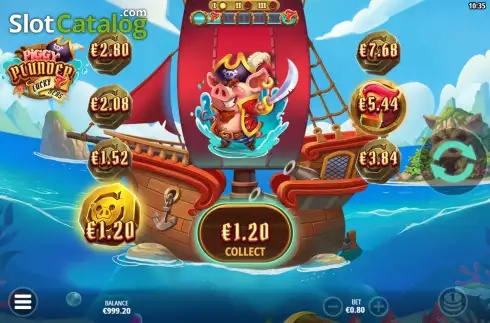 Скрин3. Piggy Plunder Lucky 7 Seas слот
