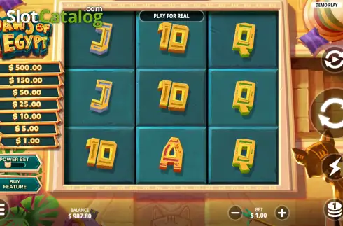 Скрин2. Paws of Egypt слот