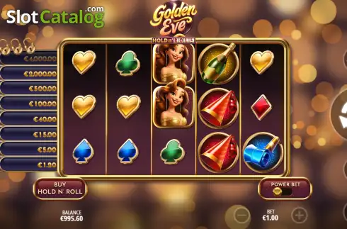 Скрин2. Golden Eve: Hold n' Roll слот
