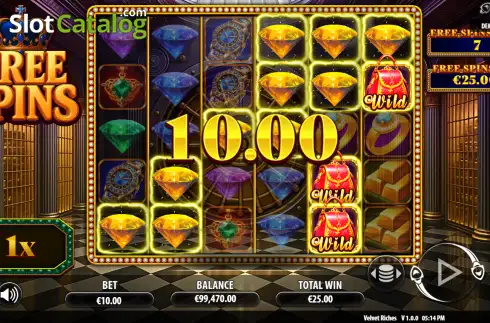 Скрин3. Velvet Riches слот