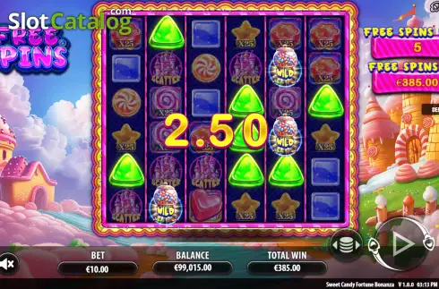 Скрин3. Sweet Candy Fortune Bonanza слот