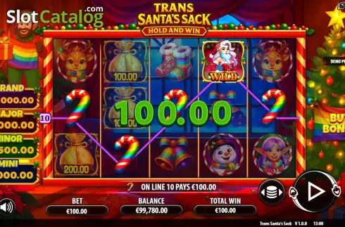 Скрин3. Trans Santa's Sack слот