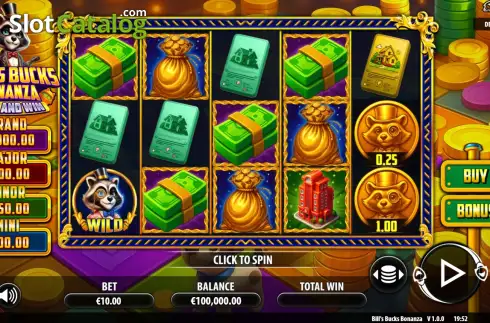 Скрин2. Bill's Bucks Bonanza слот