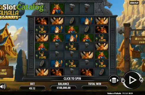Скрин2. Raiders of Valhalla Megaways слот