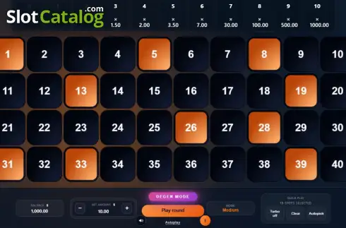 Скрин2. Keno: Extreme Degen слот