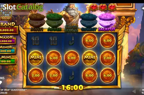 Скрин3. Mythology of Zeus QUADCHARGE слот