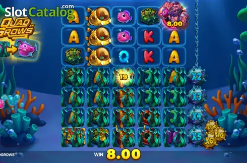 Скрин3. Fishin Madness QUADGROWS слот