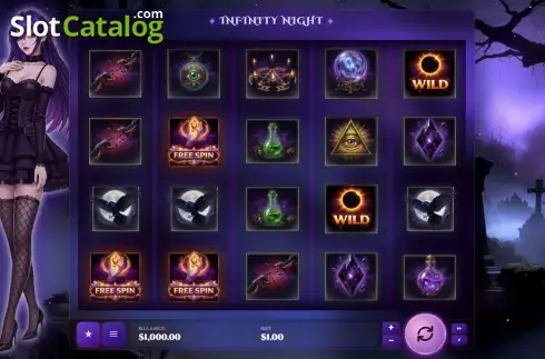 Скрин2. Infinity Night слот