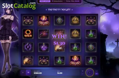 Скрин3. Infinity Night слот