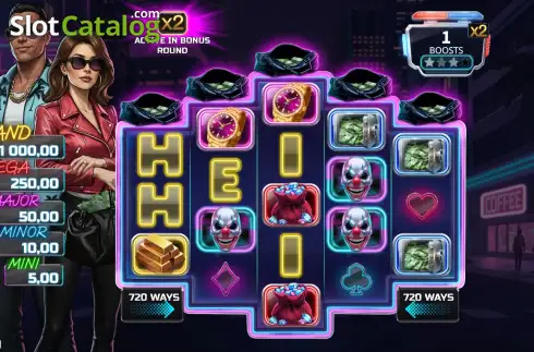 Скрин2. Luma Bay Heist слот