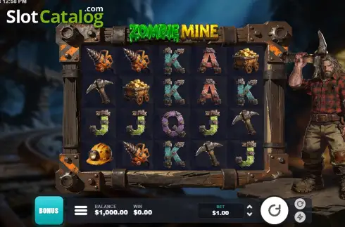 Скрин2. Zombie Mine слот