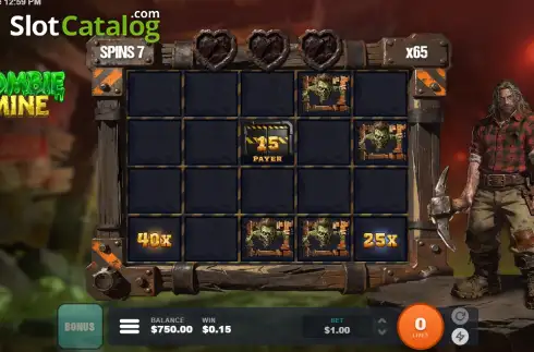 Скрин3. Zombie Mine слот