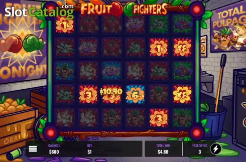 Скрин3. Fruit Fighters слот