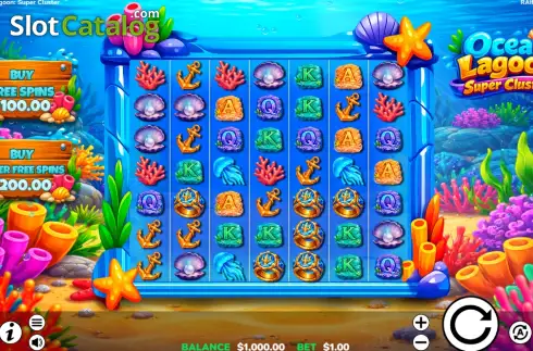 Скрин2. Ocean Lagoon: Super Cluster слот