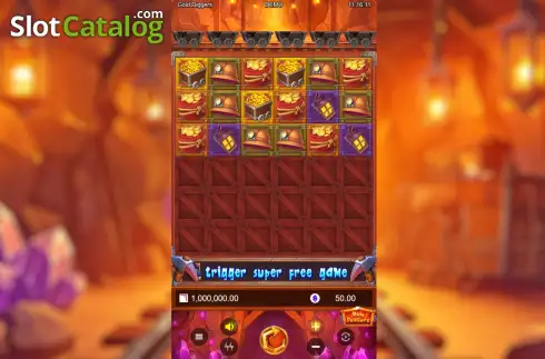 Скрин2. Gold Diggers (Rectangle Games) слот
