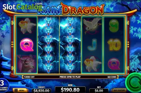 Скрин2. Rain Dragon слот