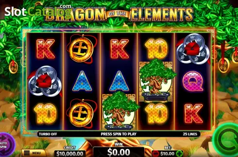 Скрин2. Dragon of the Elements слот