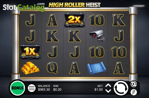 Скрин3. High Roller Heist слот