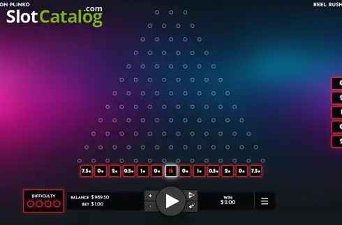 Скрин2. Neon Plinko слот