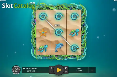 Скрин3. OCEAN FRIENDS слот