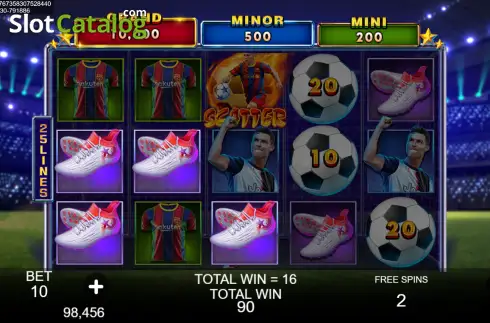Скрин3. Football Gold Hold and Win слот