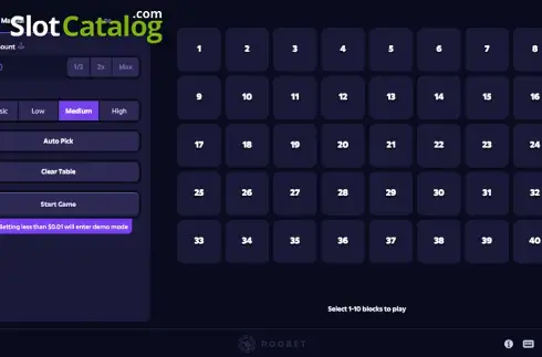 Скрин2. Keno (Roobet Games) слот