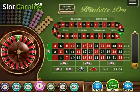 Скрин2. Roulette Pro (SabaPlay) слот