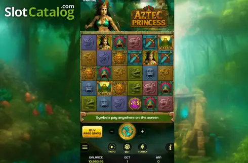 Скрин2. Aztec Princess (SabaPlay) слот