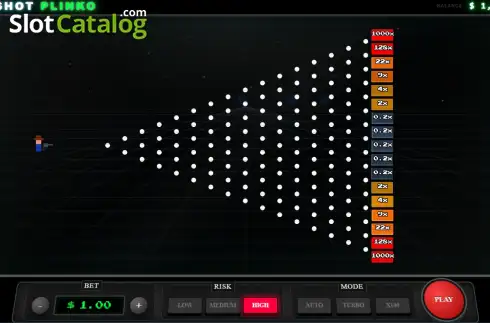 Скрин2. Bit-Shot Plinko слот