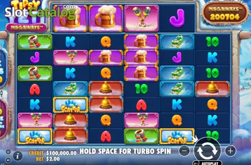 Скрин2. Tipsy Yeti Megaways слот