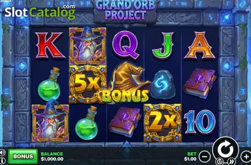 Скрин2. Grand Orb Project слот