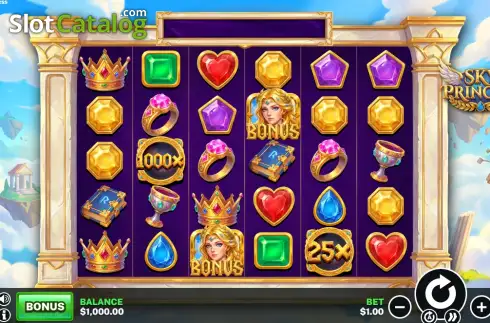 Скрин2. Sky Princess слот
