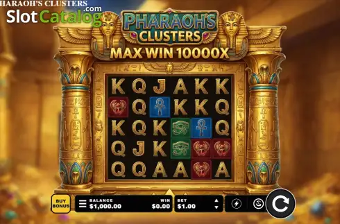 Скрин2. Pharaohs Clusters слот
