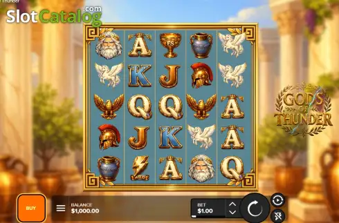Скрин2. Gods Of Thunder слот