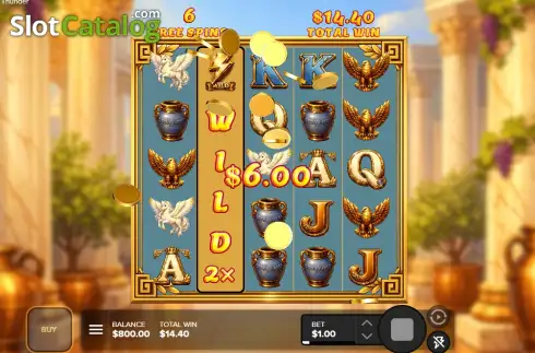 Скрин3. Gods Of Thunder слот